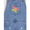 LCW Kids Mavi Nakışlı Kız Çocuk Jean Salopet