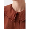 LCW EVERYDAY Bordo Bebe Yaka Bağlamalı Kadın Gömlek Tunik
