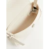 LCW ACCESSORIES Beyaz Aksesuarlı Deri Görünümlü Kadın Omuz Çantası