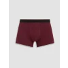 LC WAIKIKI Bordo Pamuklu Esnek Erkek Boxer 3lü
