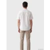 LCWAIKIKI Classic Sarı Regular Fit Çizgili Poplin Erkek Gömlek