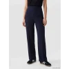 LCWAIKIKI Classic Lacivert Beli Lastikli Soft Touch Kadın Pantolon