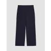 LCWAIKIKI Classic Lacivert Beli Lastikli Soft Touch Kadın Pantolon