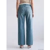 LCW Jeans İndigo Beli Lastikli Wideleg Kadın Jean Pantolon