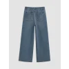LCW Jeans İndigo Beli Lastikli Wideleg Kadın Jean Pantolon