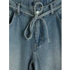 LCW Jeans İndigo Beli Lastikli Wideleg Kadın Jean Pantolon