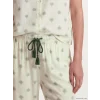 LCW DREAM Ekru V Yaka Desenli Kadın Pijama Takımı