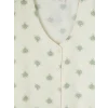 LCW DREAM Ekru V Yaka Desenli Kadın Pijama Takımı