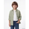 LCW Kids Yeşil Gabardin Erkek Çocuk Gömlek