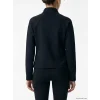 KOOR SPORT Siyah Dik Yaka Parmak Geçmeli Kadın Fermuarlı Sweatshirt