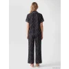 LCW DREAM Siyah Gömlek Yaka Puantiyeli Kadın Pijama Takımı