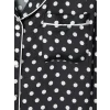 LCW DREAM Siyah Gömlek Yaka Puantiyeli Kadın Pijama Takımı