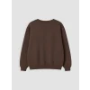 LCW baby Kahverengi Baskılı Erkek Çocuk Kalın Sweatshirt