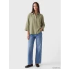 LCW EVERYDAY Haki Dokulu Oversize Kadın Gömlek