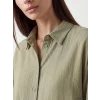 LCW EVERYDAY Haki Dokulu Oversize Kadın Gömlek