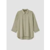 LCW EVERYDAY Haki Dokulu Oversize Kadın Gömlek