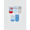 LCW baby Ekru Erkek Bebek Patik Çorap 5li Paket