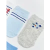 LCW baby Ekru Erkek Bebek Patik Çorap 5li Paket