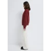 Mavi 1S10533-70411 MVJNS Nakışlı Yarı Fermuarlı Kırmızı Sweatshirt