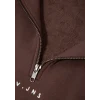 Mavi 1S10533-71603 MVJNS Nakışlı Yarı Fermuarlı Kahverengi Sweatshirt