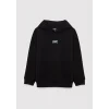 Mavi 6S10199-900 Mavi Logo Kapüşonlu Siyah Sweatshirt