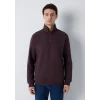 Mavi 0S20027-88083 Yarı Fermuarlı Kahverengi Sweatshirt