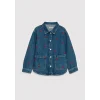 Mavi 7210002-A4164 LUYU 90lar Kurdele Nakışlı Koyu Mavi Denim Gömlek