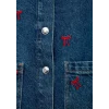 Mavi 7210002-A4164 LUYU 90lar Kurdele Nakışlı Koyu Mavi Denim Gömlek