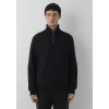Mavi 0S20027-900 Yarı Fermuarlı Siyah Sweatshirt
