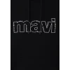 Mavi 0S10196-900 Mavi Logo Baskılı Siyah Sweatshirt