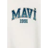 Mavi 6S10218-70057 Mavi Logo Baskılı Ekru Sweatshirt