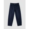 LCW Kids Siyah Baggy Fit Beli Lastikli Erkek Çocuk Jean Pantolon