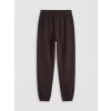 LCW Kids Kahverengi Kız Çocuk Soft Touch Jogger Eşofman Altı