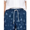 LCW SWIMWEAR Lacivert Diz Hizası Boy Desenli Erkek Deniz Şortu