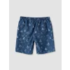 LCW SWIMWEAR Lacivert Diz Hizası Boy Desenli Erkek Deniz Şortu
