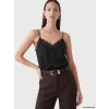 LCW ACCESSORIES Siyah Deri Görünümlü Kadın Kemer