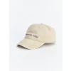 LCW ACCESSORIES Gri Nakışlı Kız Çocuk Kep Şapka