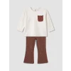 LCW Kids Ekru Kız Çocuk Taytlı Takım