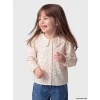 LCW baby Ekru Bebe Yaka Çiçekli Kız Bebek Gömlek