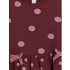 LCW Kids Pembe Bisiklet Yaka Kalp Desenli Kız Çocuk Elbise