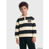 LCW Kids Siyah Çizgili Erkek Çocuk Takım