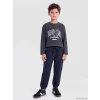 LCW Kids Lacivert Beli Lastikli Erkek Çocuk Jogger Eşofman Altı