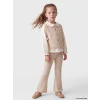LCW Kids Ekru Bebe Yaka Kız Çocuk Takım
