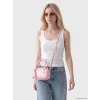 LCW ACCESSORIES Pembe Deri Görünümlü Kadın Omuz Çantası