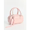 LCW ACCESSORIES Pembe Deri Görünümlü Kadın Omuz Çantası