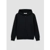 LCW Kids Siyah Kapüşonlu Kız Çocuk Fermuarlı Sweatshirt