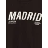 LCW Kids Kahverengi Madrid Baskılı Erkek Çocuk Sweatshirt