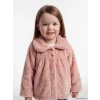 LCW baby Pembe Bebe Yaka Kız Bebek Pelüş Hırka