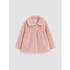 LCW baby Pembe Bebe Yaka Kız Bebek Pelüş Hırka