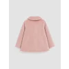 LCW baby Pembe Bebe Yaka Kız Bebek Pelüş Hırka
